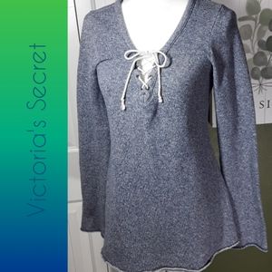 Victoria's Secret Lace-Up Tunic Pullover